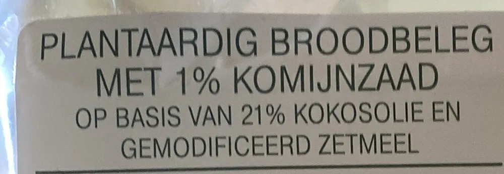 Plantaardg broodbeleg