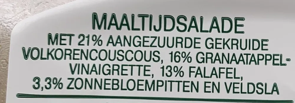 Couscous falafel
