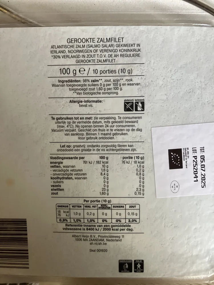 Gerookte zalmfilet