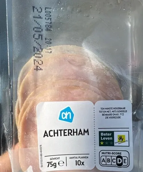Achterham (mini plakken)