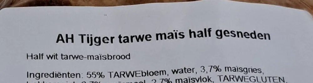 Tijger tarwe mais