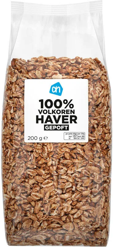 100% volkoren haver gepoft