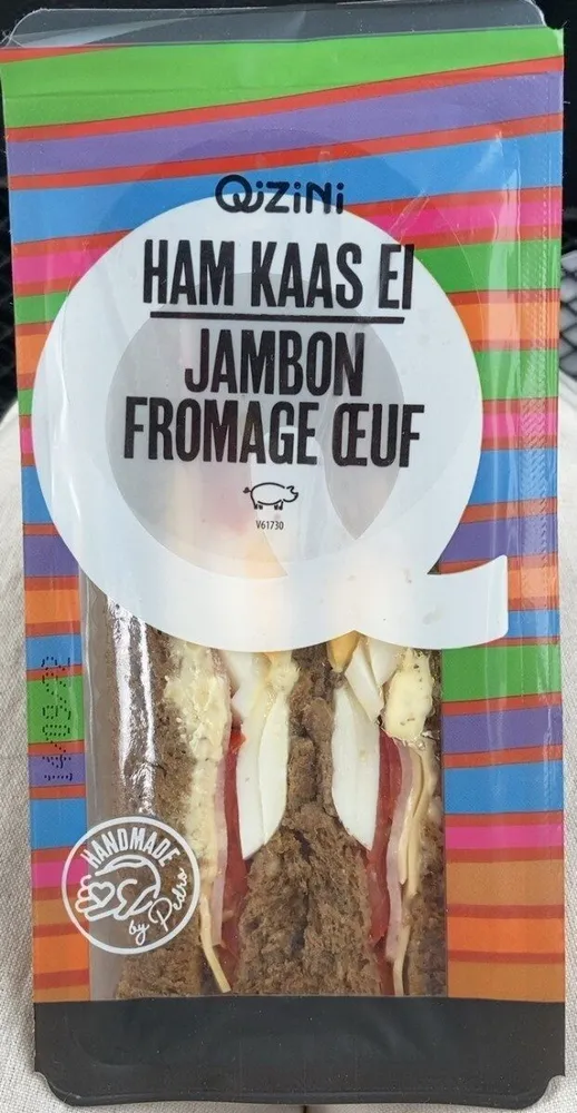 Sandwich jambon fromage œuf