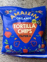 Amaizin organic tortilla chips paprika