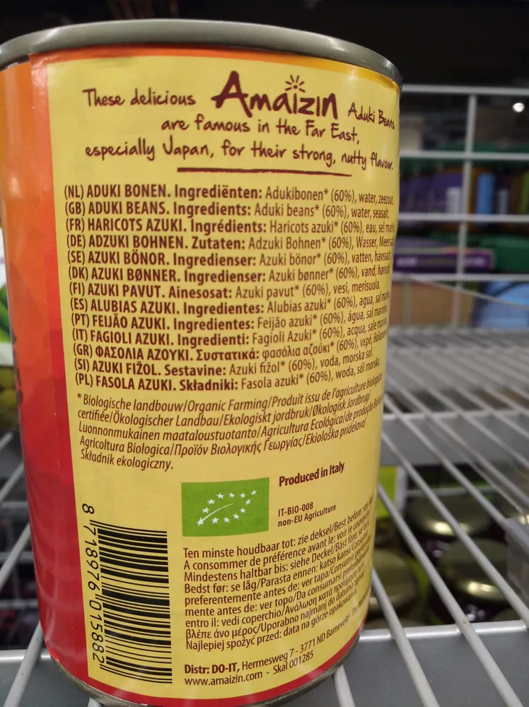 Aduki Beans Organic , Gluten free
