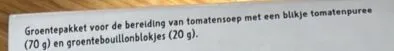 Groentepakket tomatensoep