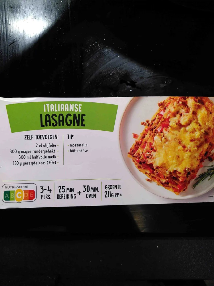 Itlaiaanse Lasagne verspakket