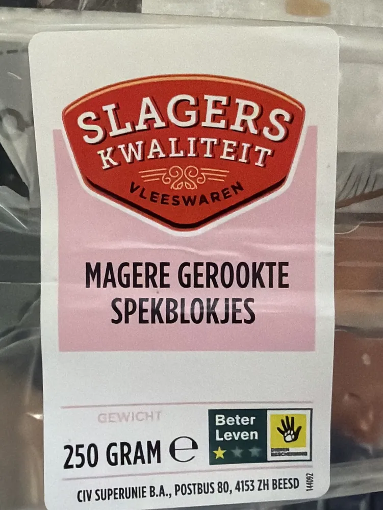 Magere Gerookte En Gezouten Spekreepjes