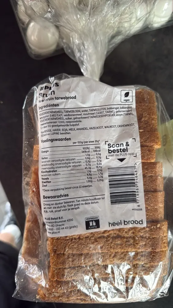 Heel bruin tarwebrood