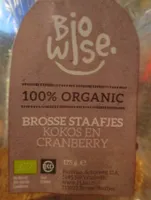 Biscuits coco et canneberges - BioWise - 175 g