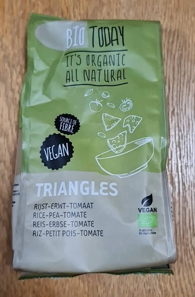 Triangles Rijst-Erwt-Tomaat