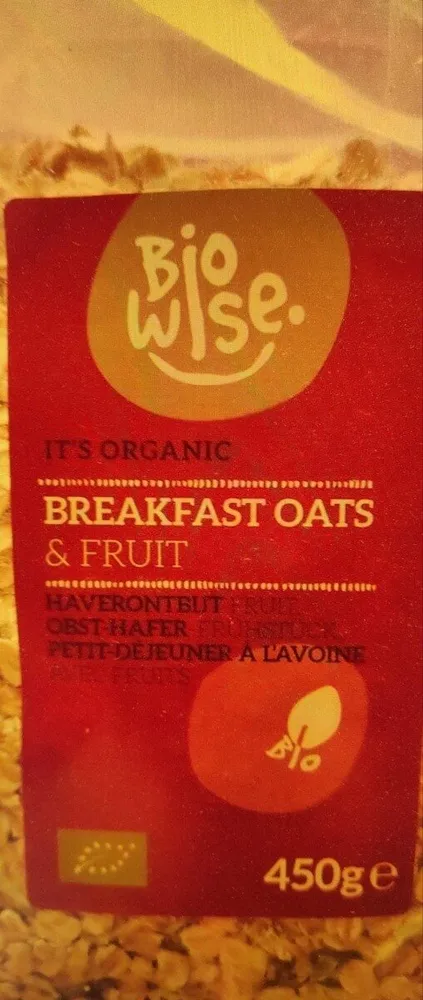 Breakfast oats et fruit