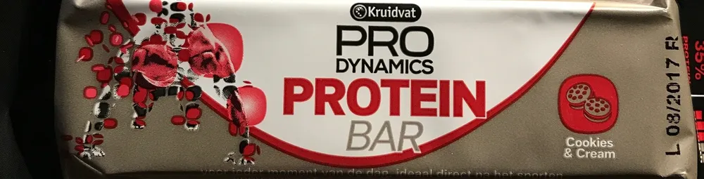 Kruidvat Pro Dynamics Cookies & Cream Barre Protéinée