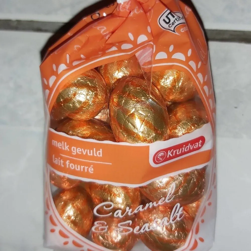 Œuf chocolat au lait caramel/sel de mer
