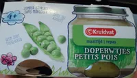 Repas petits pois bébé