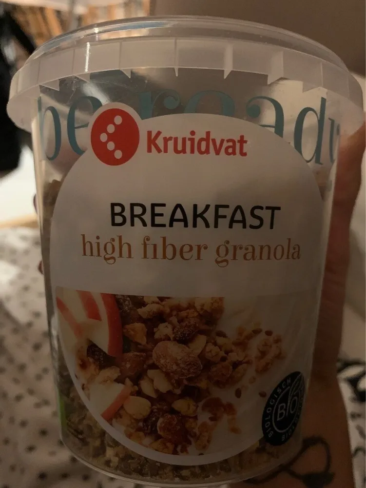 High fiber granola