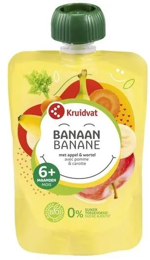 Banane avec pomme et carotte