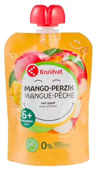Appel, perzik & mango