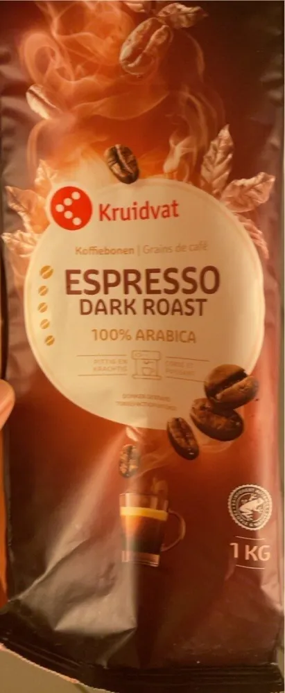 Espresso dark roast 100% arabica grains