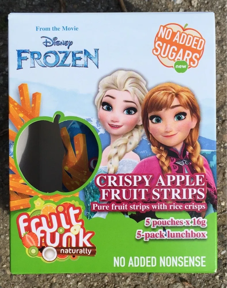Crispy apple fruit strips