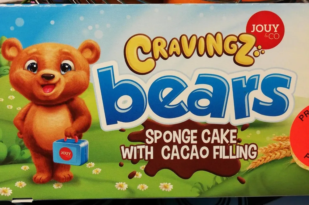 Cravingz Bears Sponge Cake with Cacao Filling