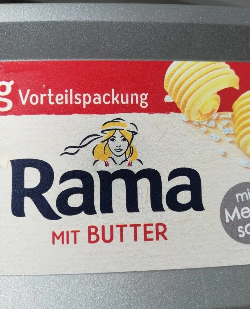 Rama mit Butter (mit Meersalz)