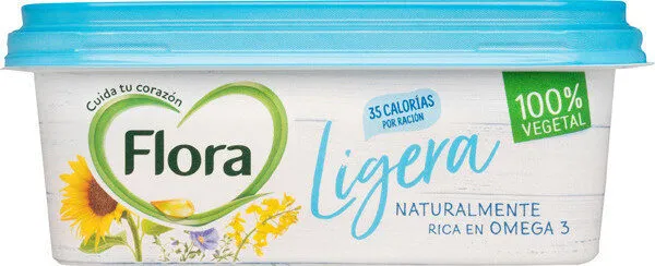 Margarina ligera vegetal rica omega sin gluten tarrina