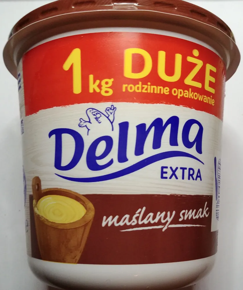 Margaryna półtłusta o smaku masła.
