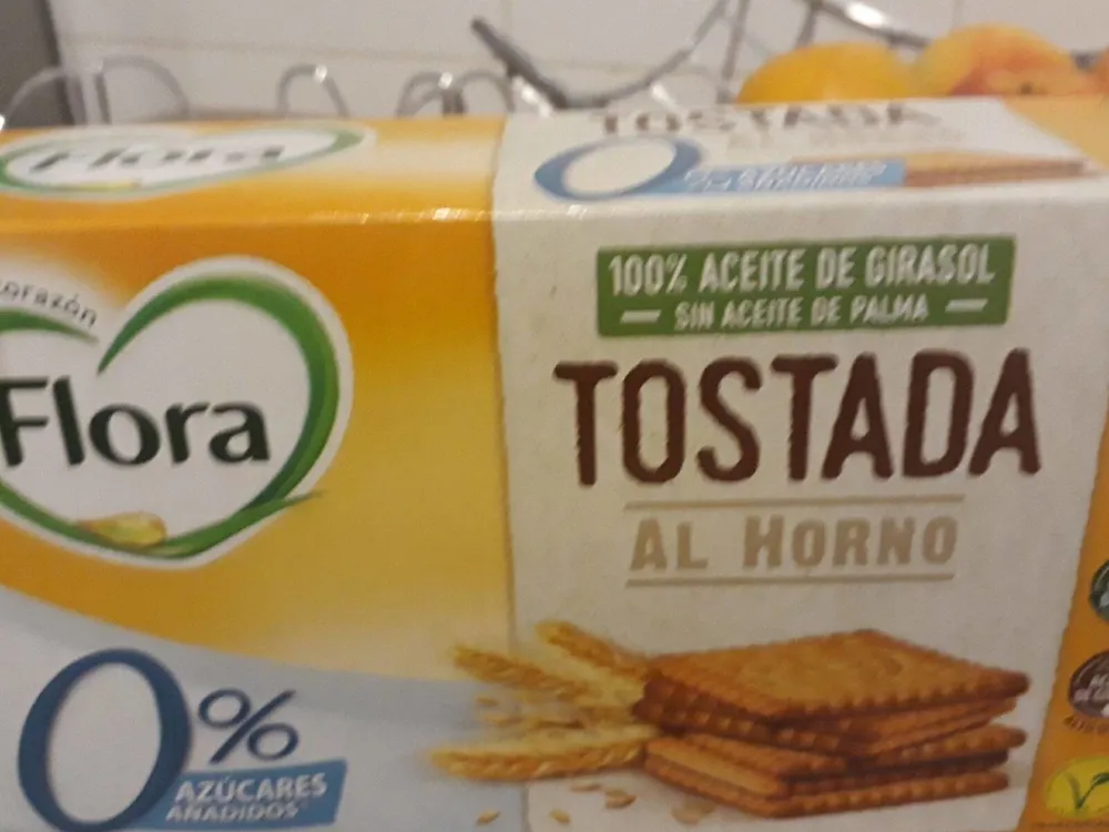 Tostada al horno 0% azucares