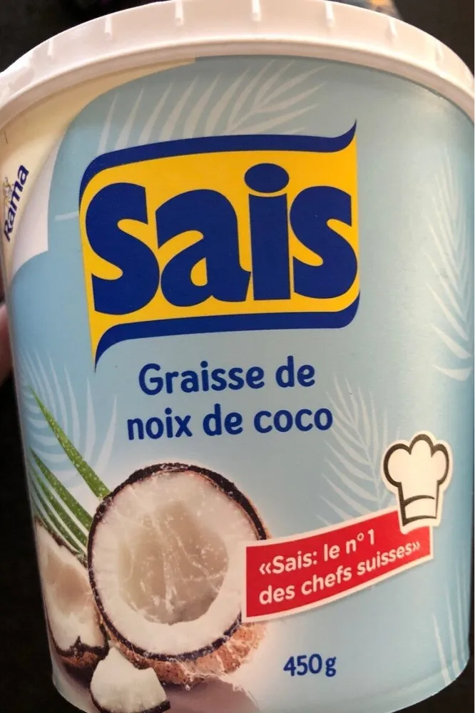 Graisse de noix de coco Sais