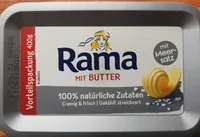 Rama mit Butter und Meersalz