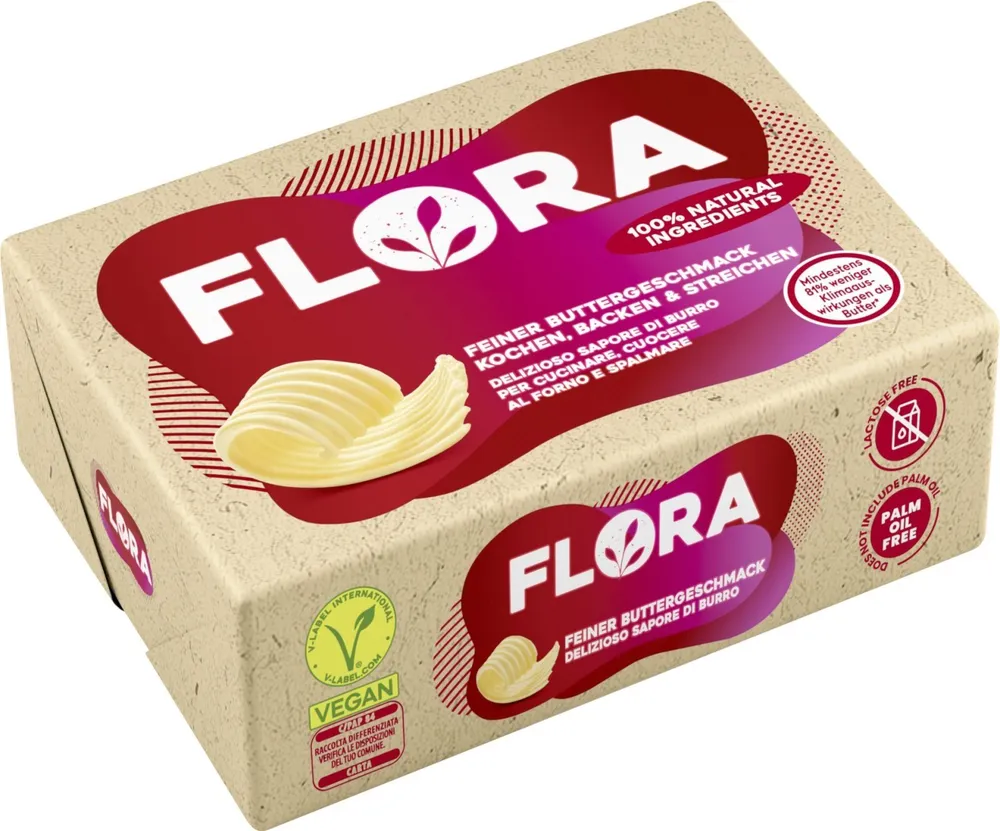 Flora 100% plant based