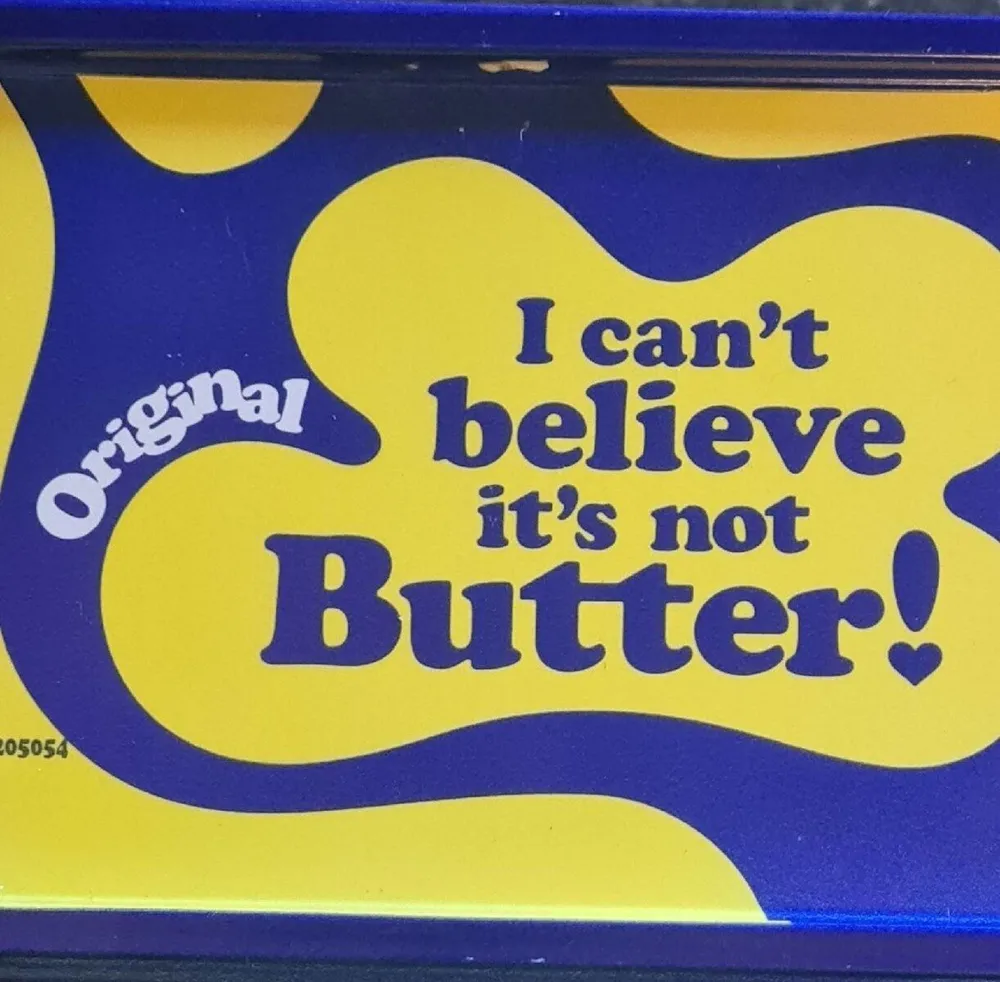I can't believe it's not butter
