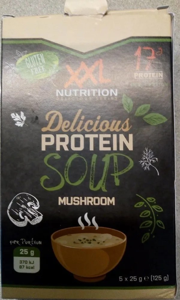 Delicious protein soup mushroom