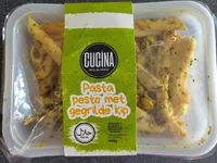 Pasta pesto met gegrilde kip