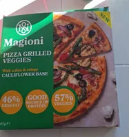 Pizza grilled veggies