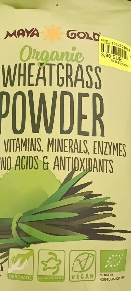 Wheat grass powder