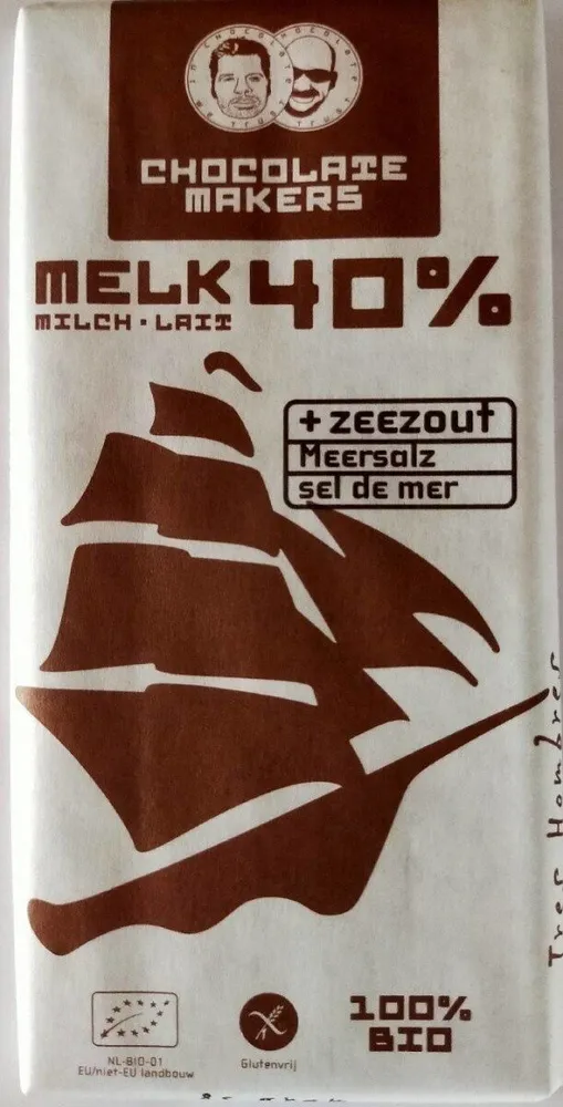 Bio Tres hombres melk.40% + zeezout 10x85g