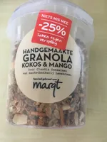 Handgemaakte granola kokos & mango