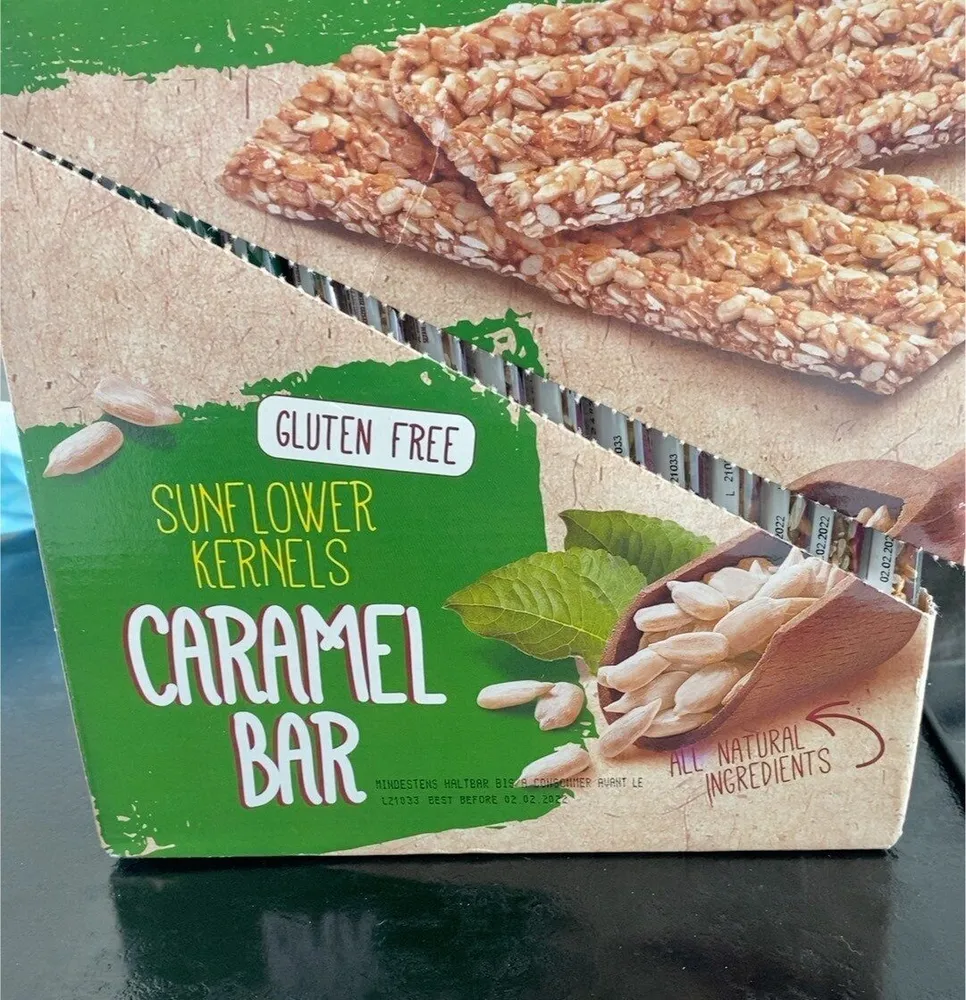 Sunflower kernels caramel bar