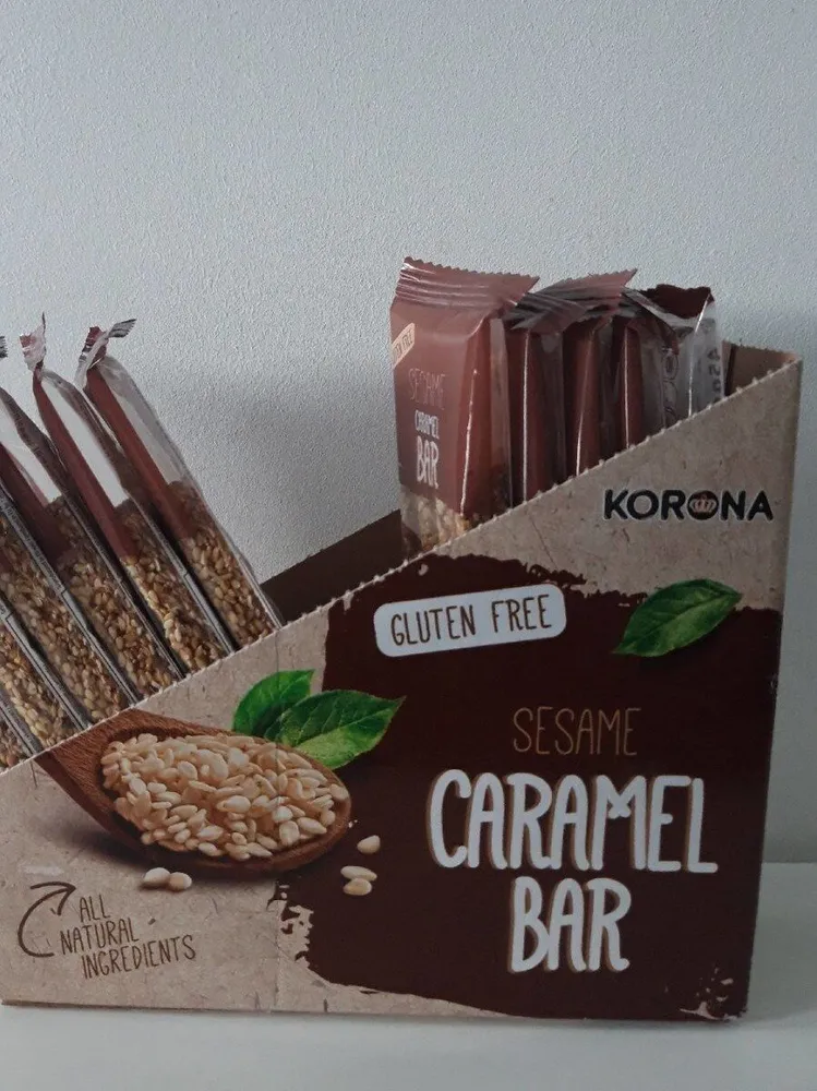 Sesame caramel bar