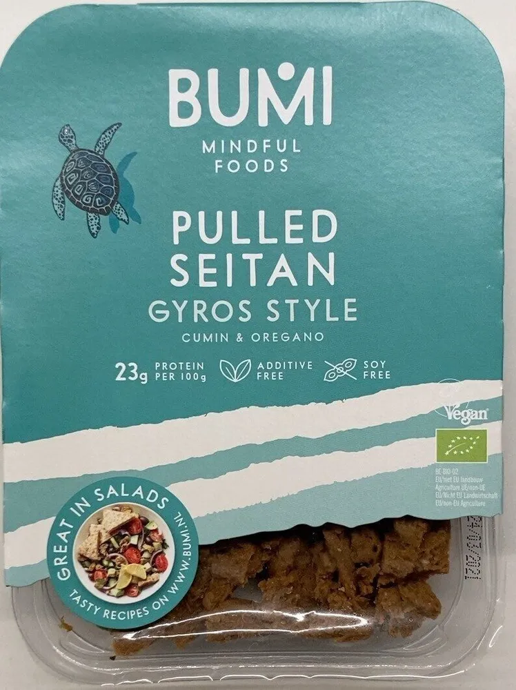 Pulled seitan gyros style