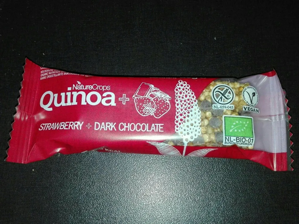 Quinoa+ barre de céréale fraise chocolat
