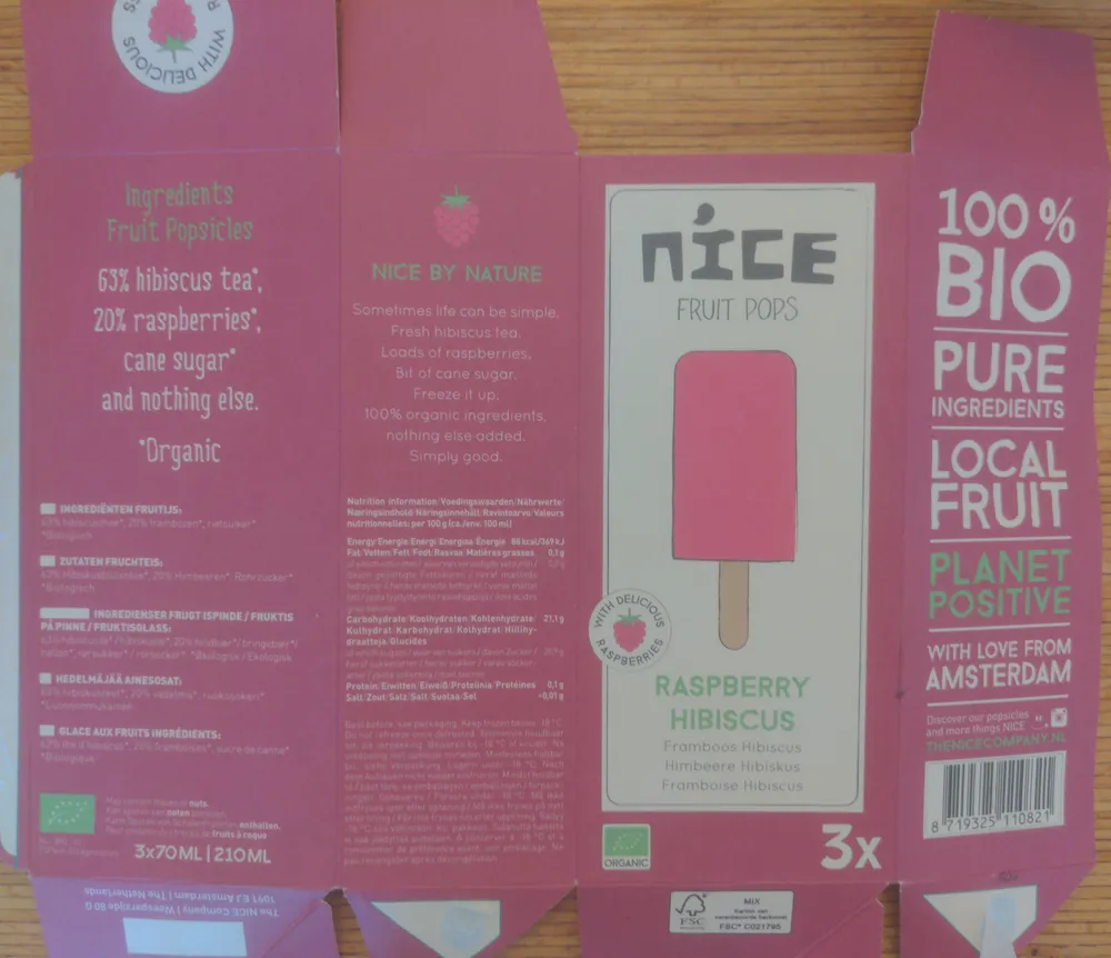 Raspberry Hibiscus Fruit Pops