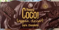 Vegan dessert dark chocolate