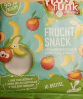 Frucht Snack mit Bananen- und Pfirsichgeschmack