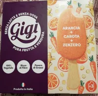 Galato su stecco arancia + carota + zenzero