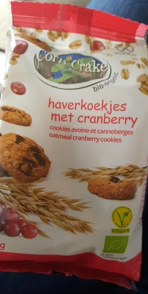 Cookies avoine et canbeberges