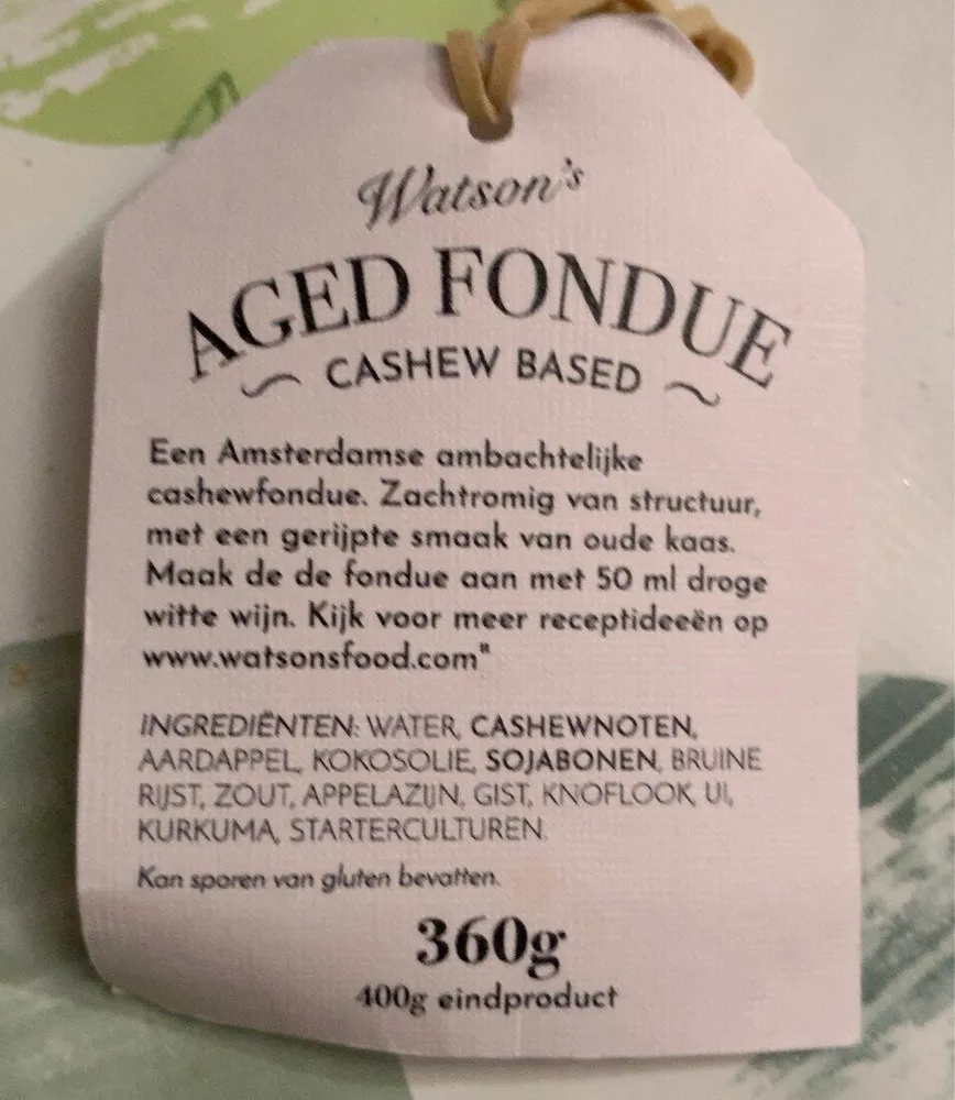 Aged Fondue