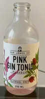 Pink gin tonic sans alcool